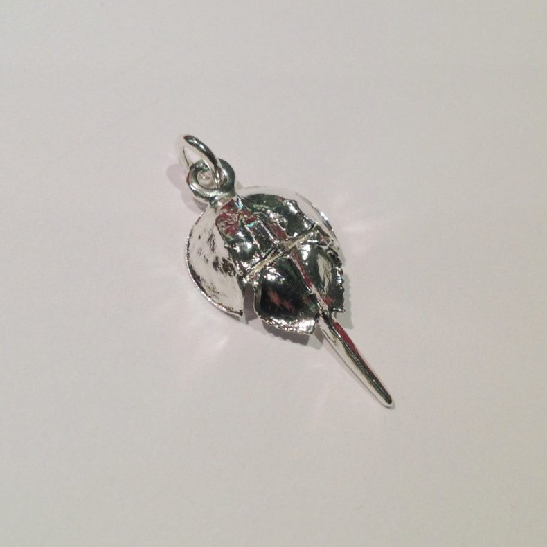 Horseshoe Crab in Sterling Silver with Fresh Water Pearl - JOLA
